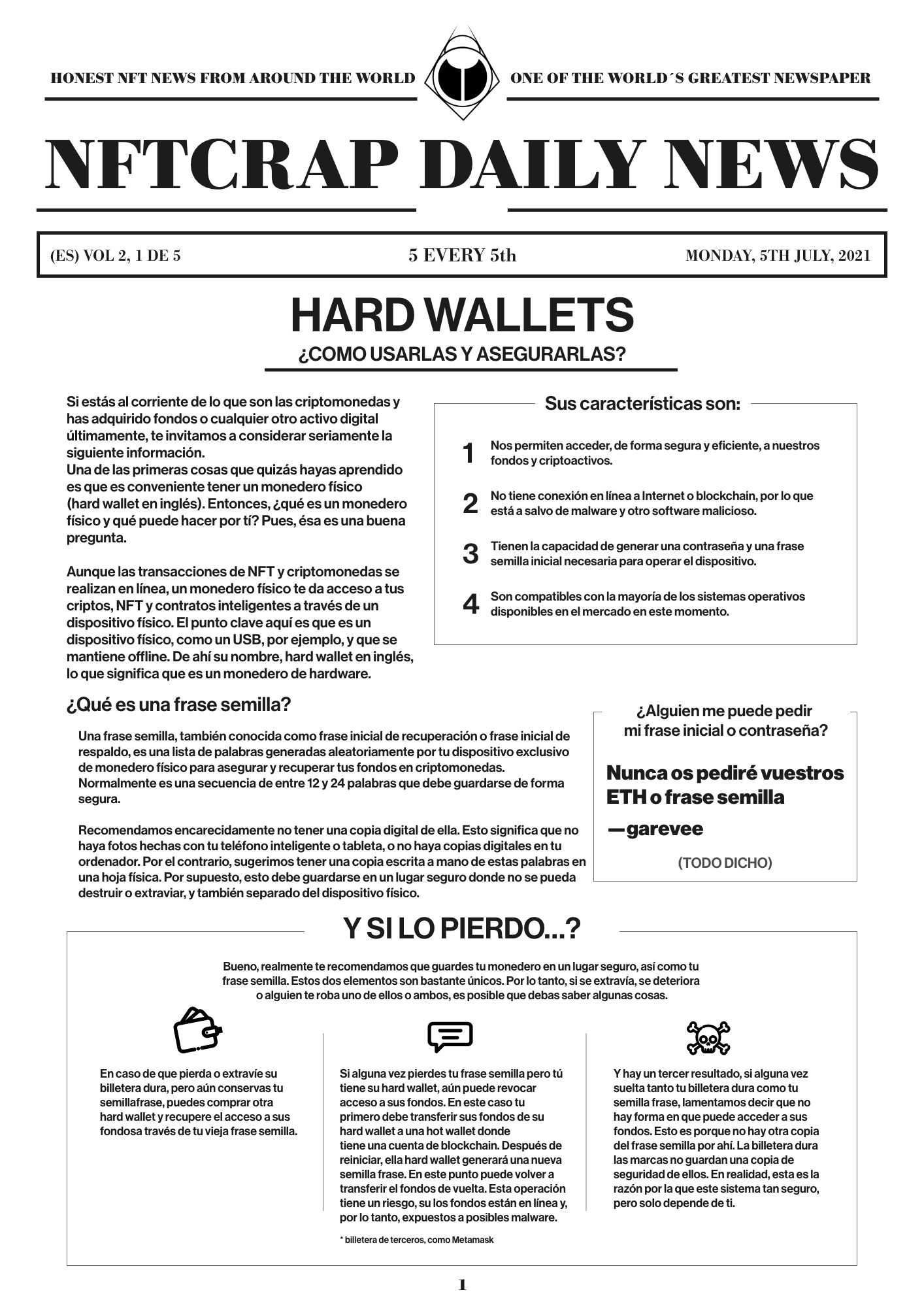 Hard Wallets (ES) #1/5