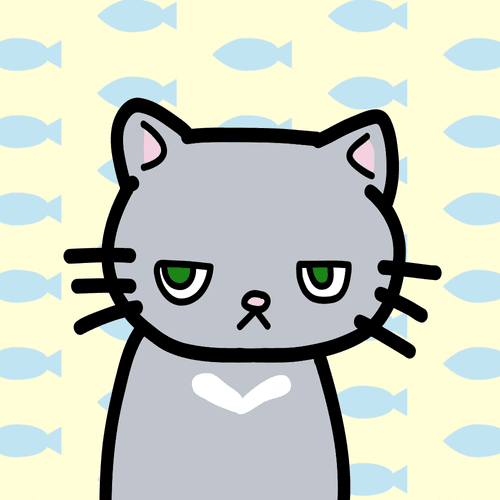 moody  cats #22 "gray"