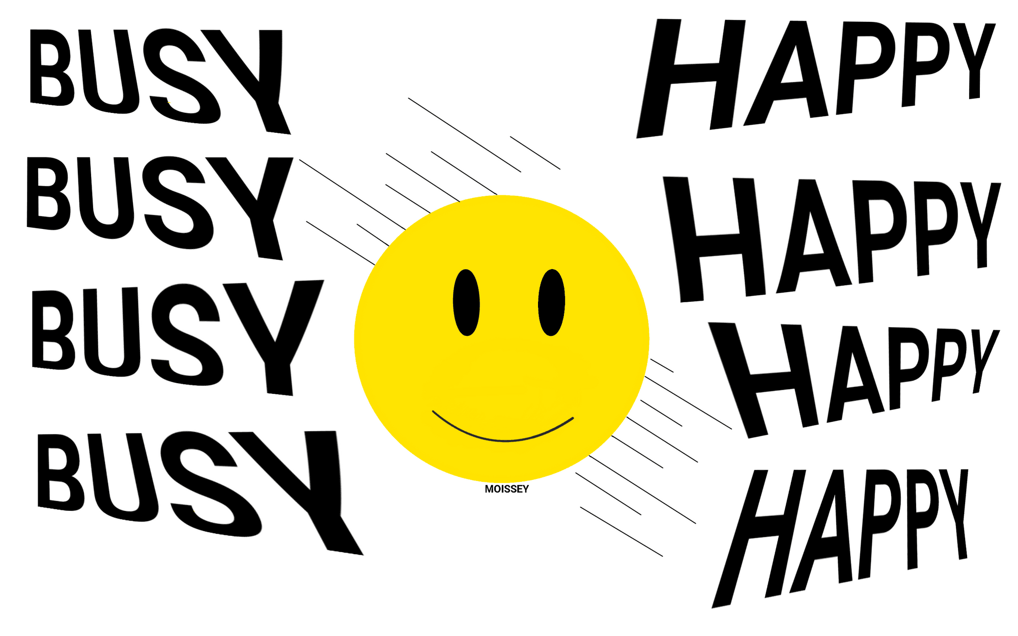 busy smiley face