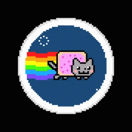 I 💙 Nyan Cat 8-Bit #1 of 1