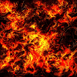 Fire Dragon Fight Dystopian Mosaic collection image