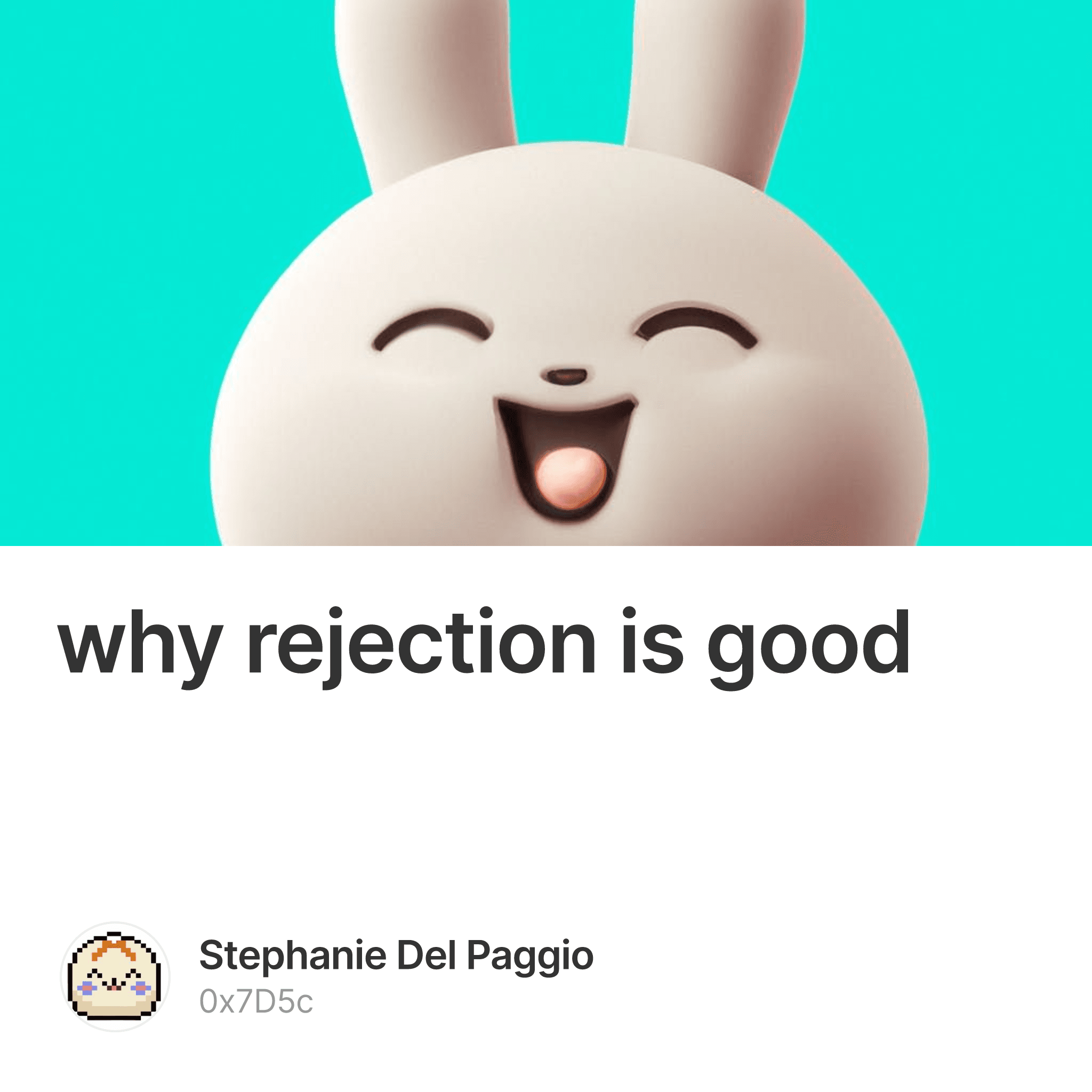 why rejection is good 1/500