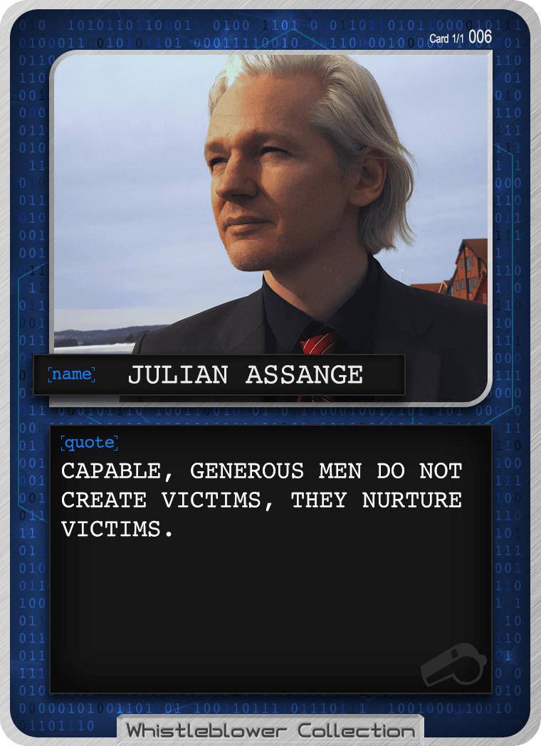 Whistleblower Collection Card: Julian Assange 006 1/1
