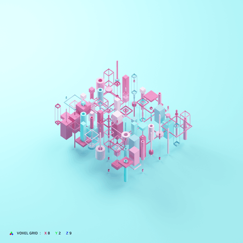 VOXEL GRID #0188 : 8 X 2 X 9