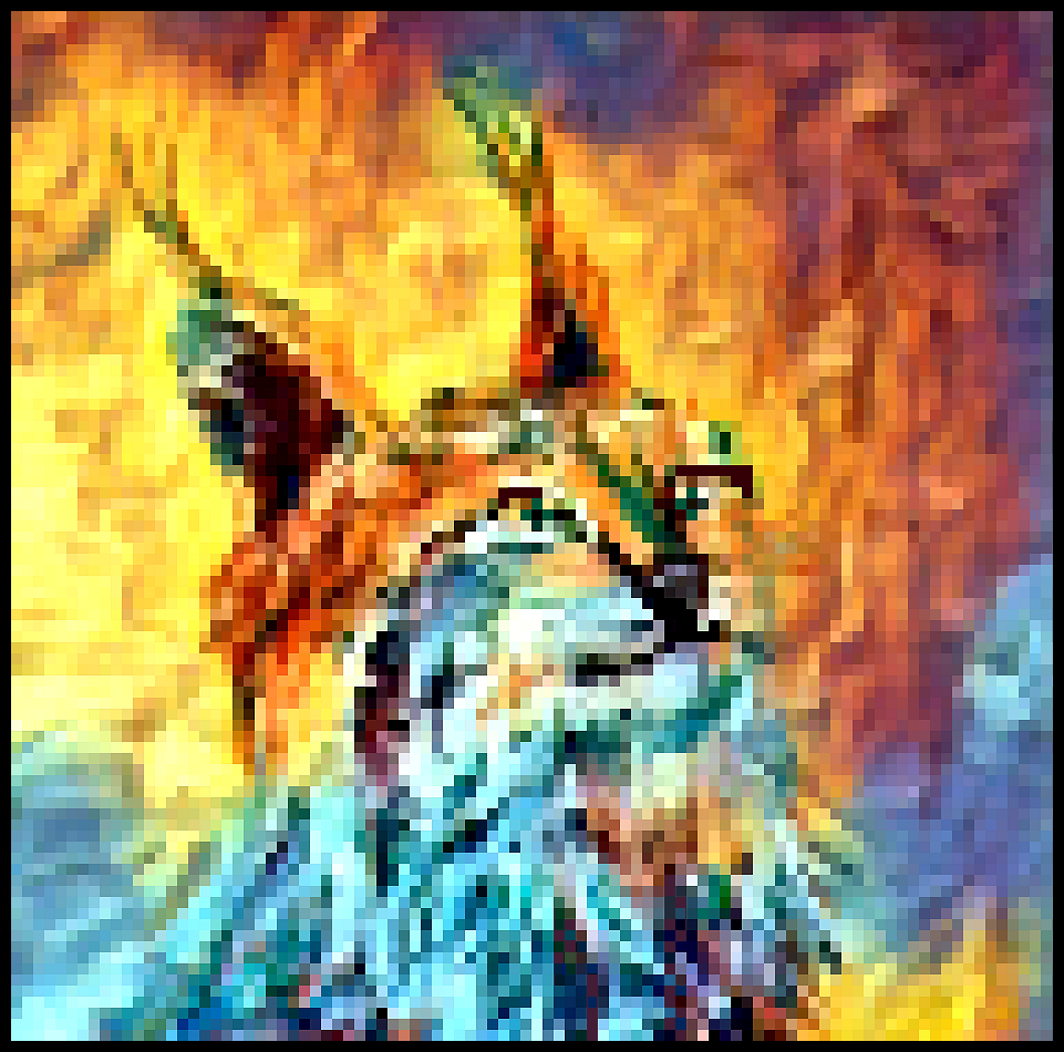 Lynx Fire Pixeled