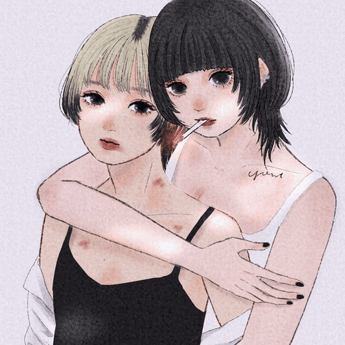 Tobacco-flavored kiss 