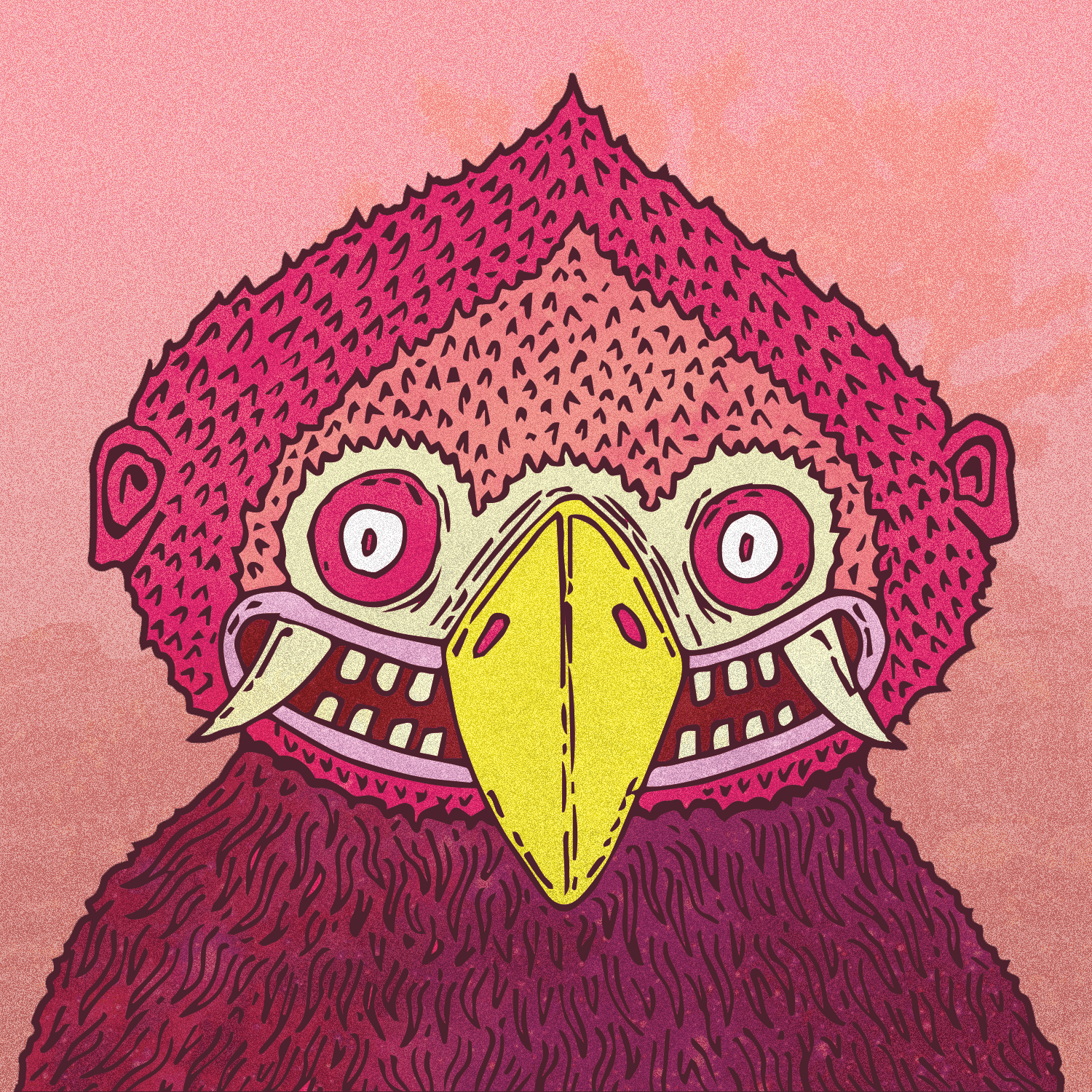 Monster Brick #1 - Red Grisly Harpy
