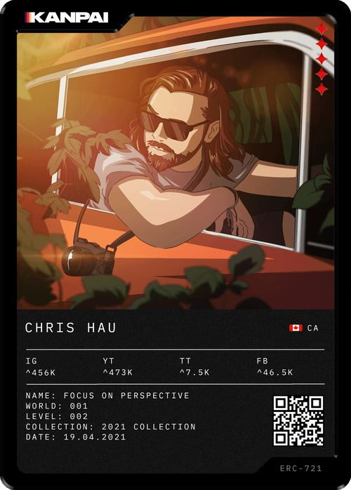 Chris Hau | Kanpai Card | (8/500) 1st Edition