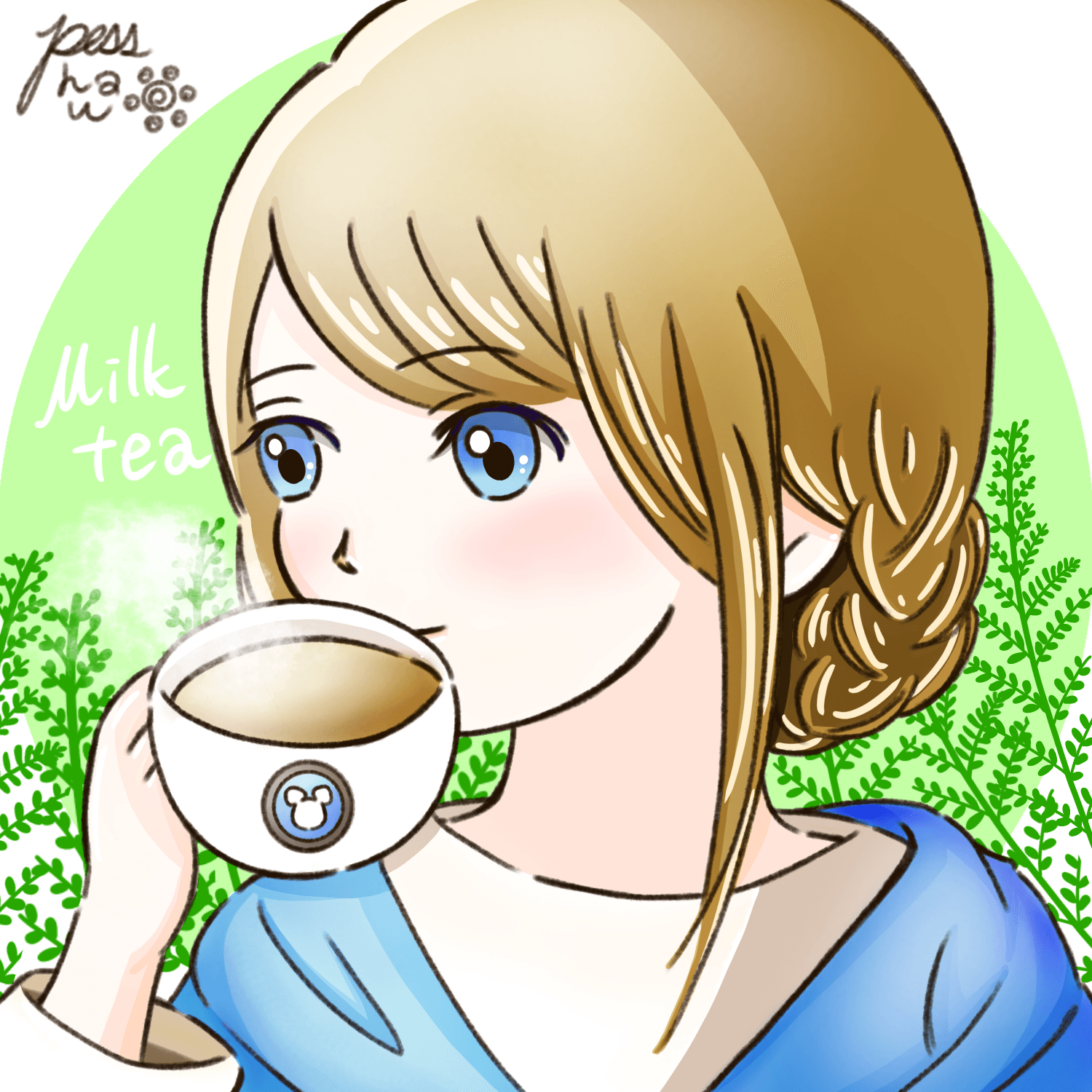 #004-1 Milk_tea_chan_morning