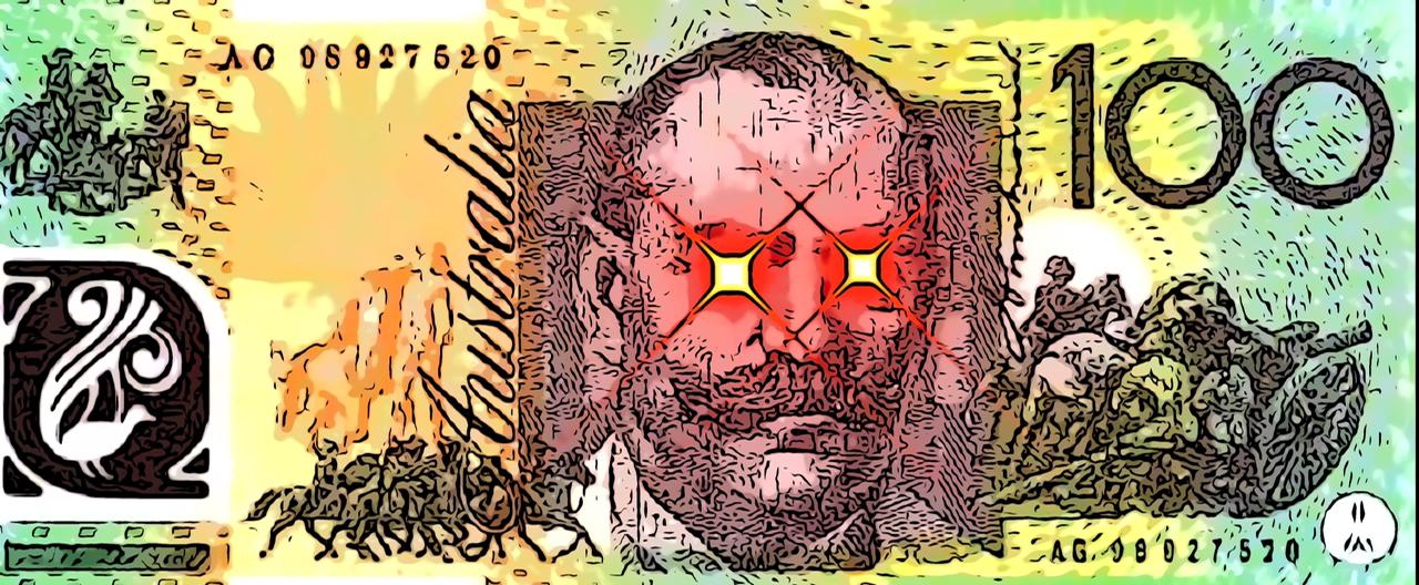 Burn 100 Australian Dollar