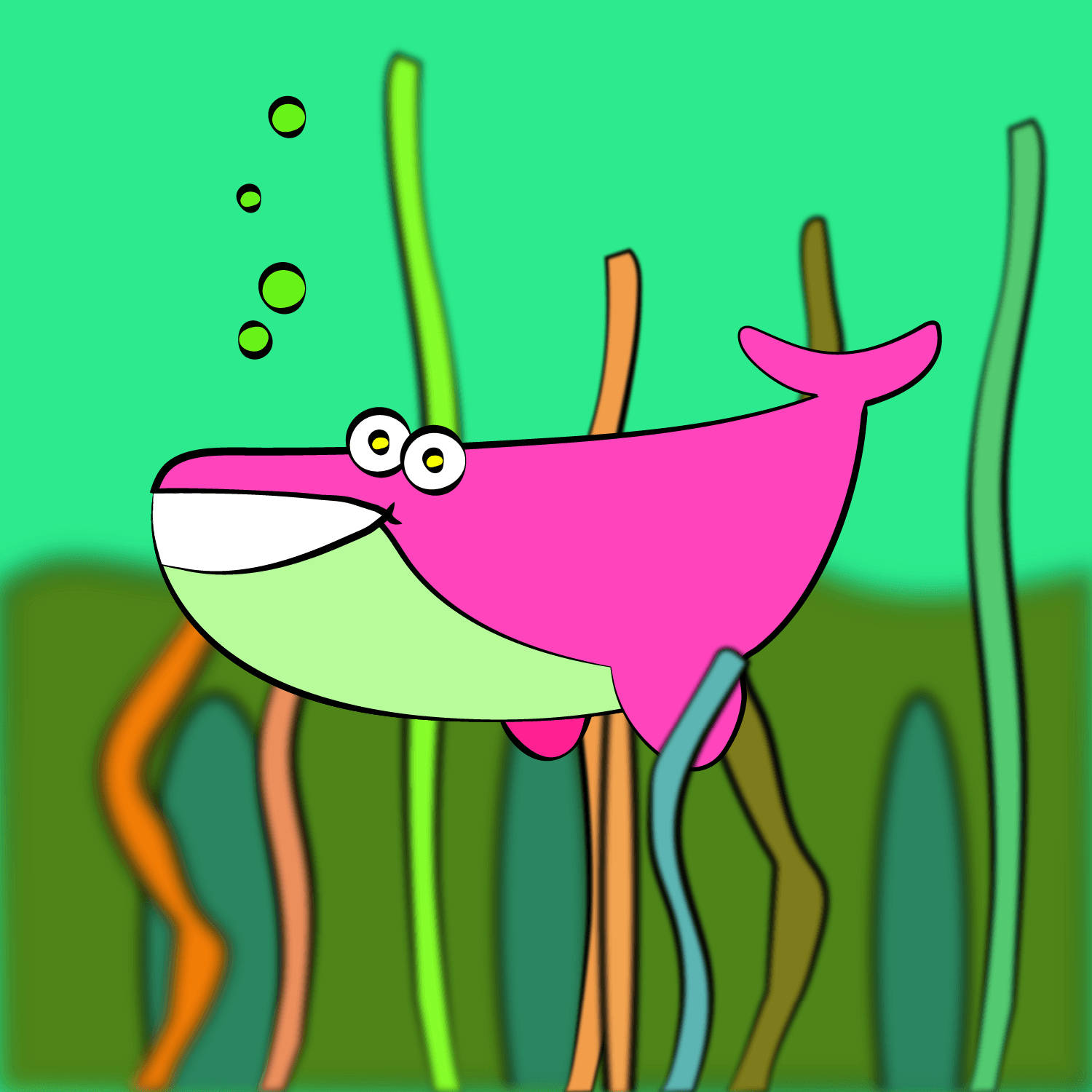 The colorful whale #32