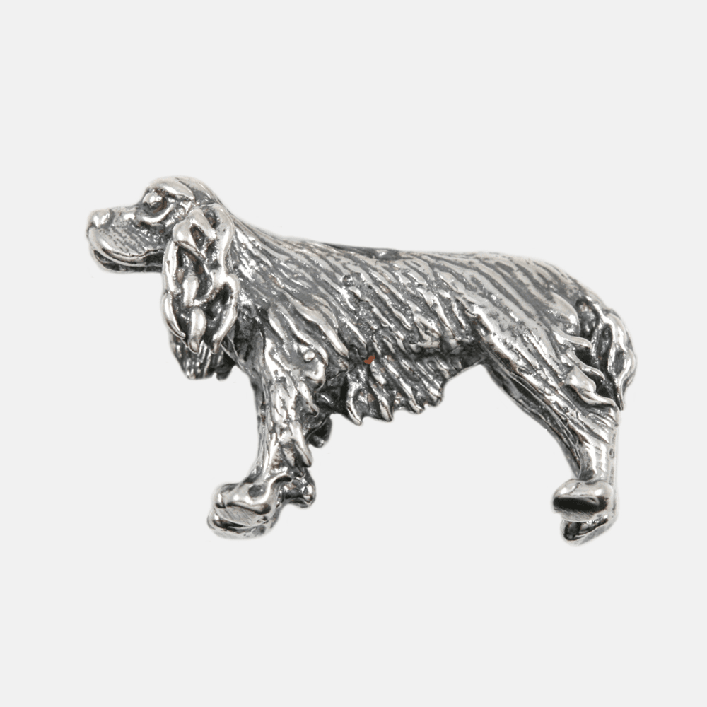 Dog Breed ENGLISH SPRINGER SPANIEL Charm  3D  Solid Sterling Silver