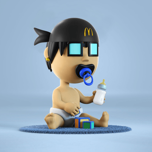 Fast Food Baby Punk 3D #221