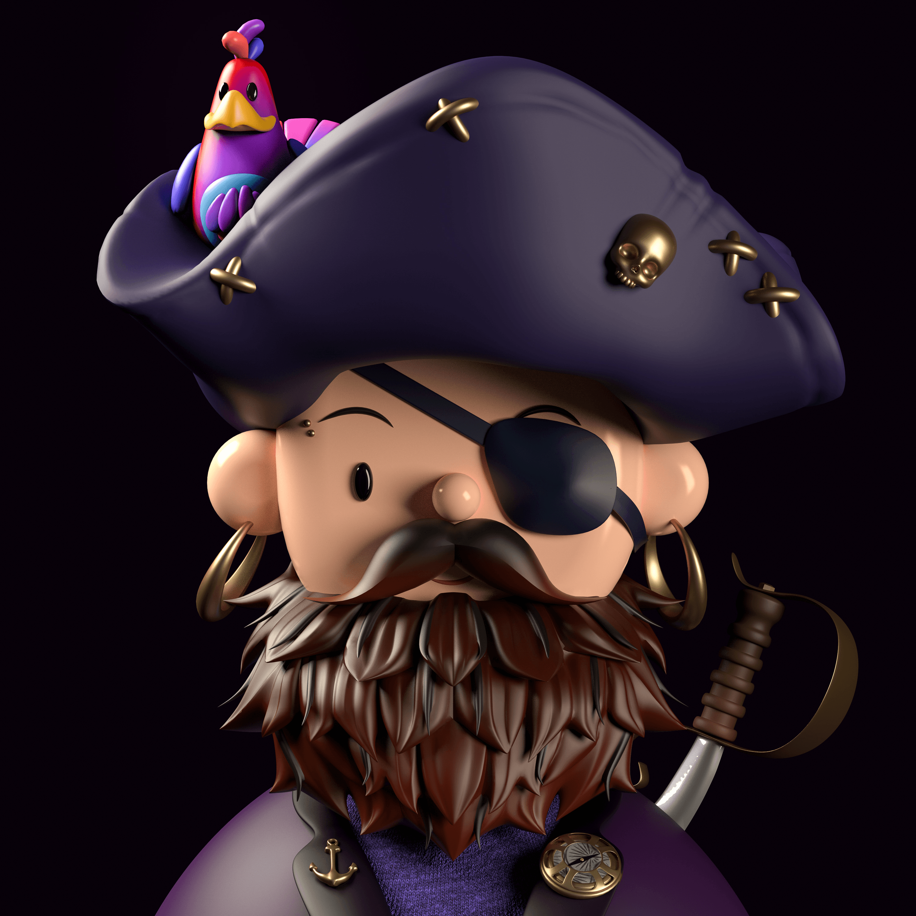Pirate Toy Face