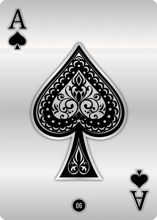 Platinum Spade Ace 6