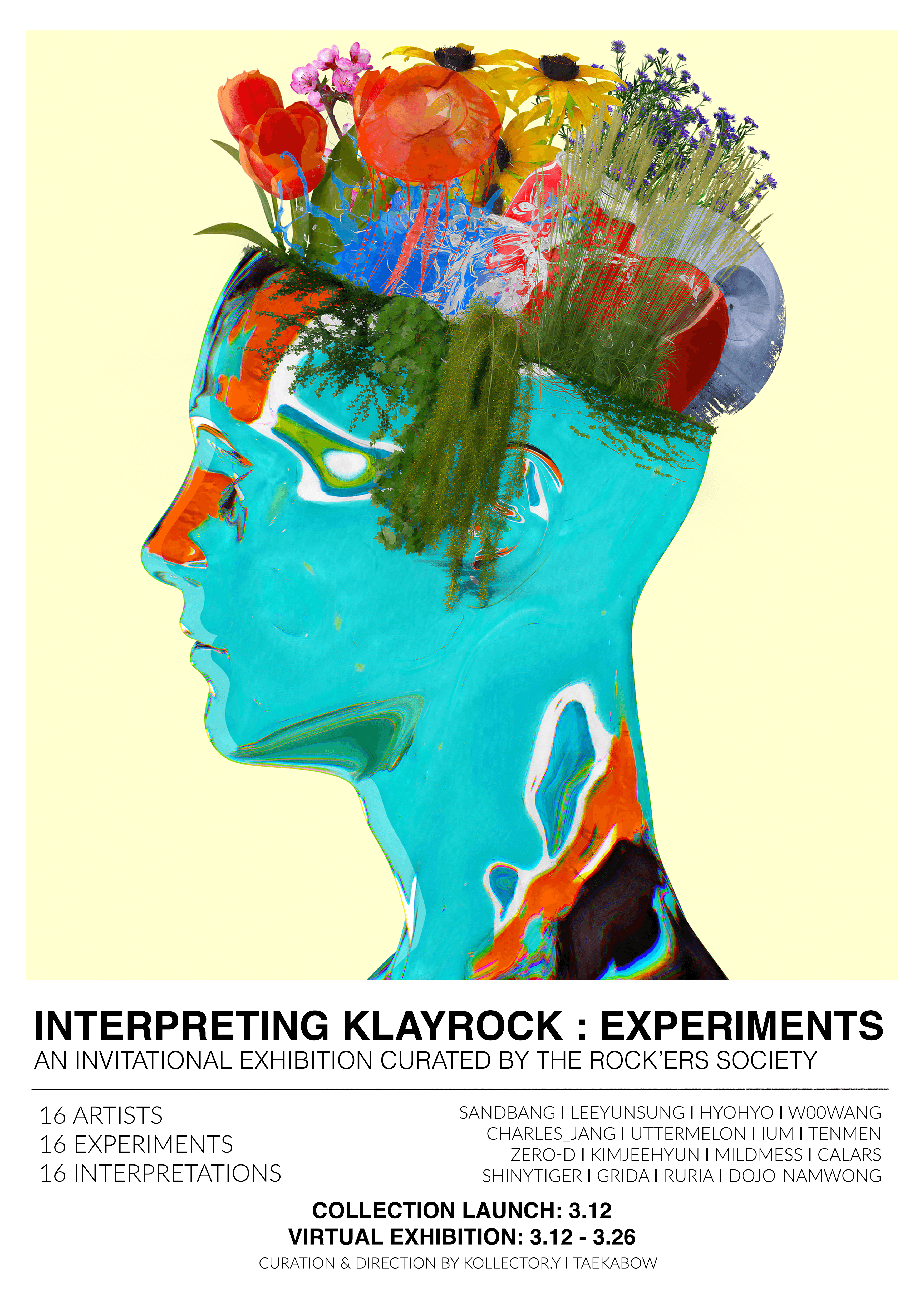 INTERPRETING KLAYRock : EXPERIMENTS | An invitational exhibition 2022 Poster