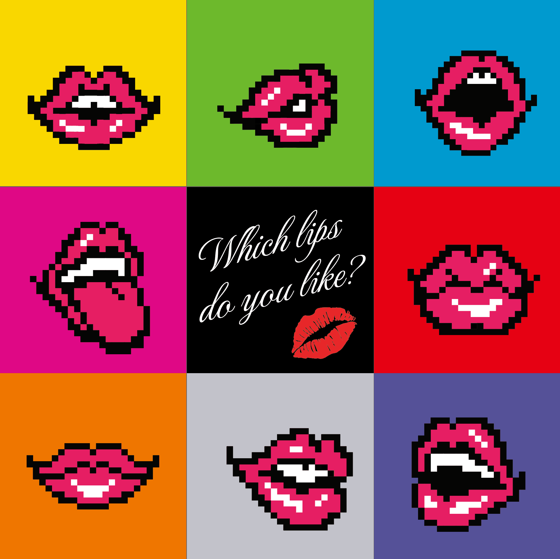 Sexy Lip Pixel Art 09