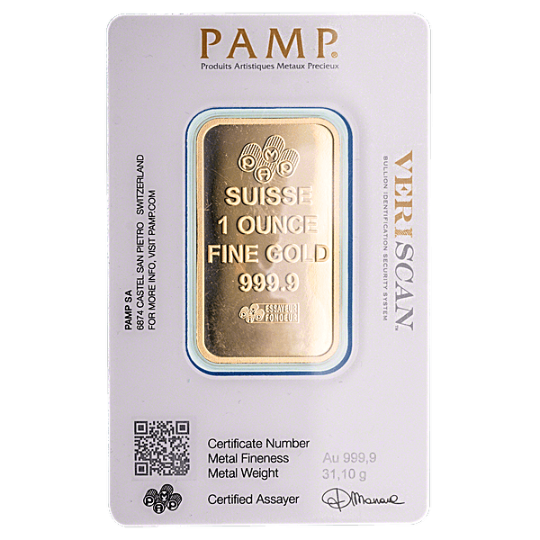 Lohko PAMP Gold Bar 1 oz (S/N: 74707)