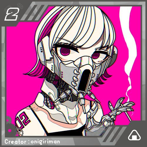 Smoking Cyborg Girl_NFTxC_03_02
