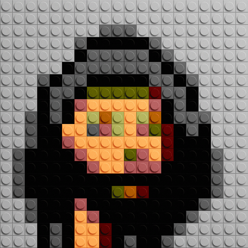 Brick Mosaic Punk #032
