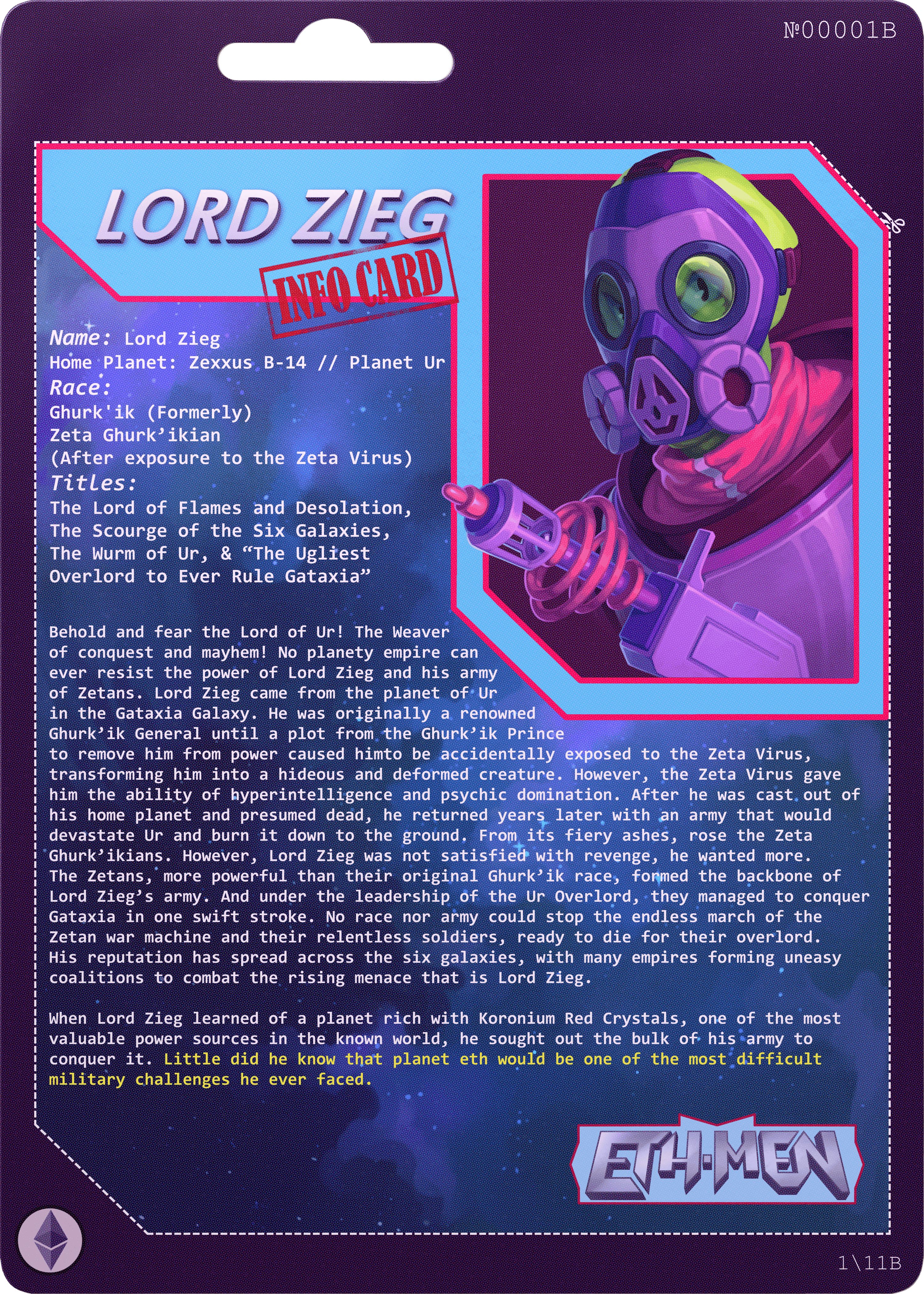 ETH-MEN/Lord Zieg/№00001B/1st edition