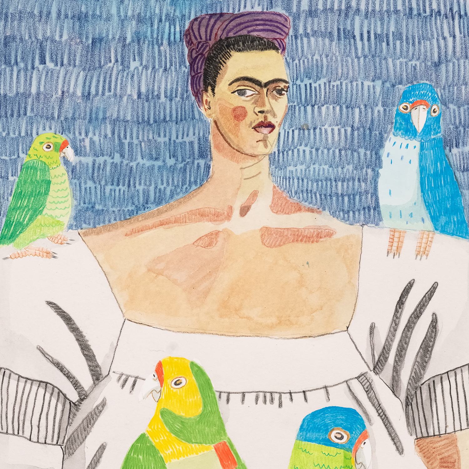 Julian Pace - Frida and Parrots