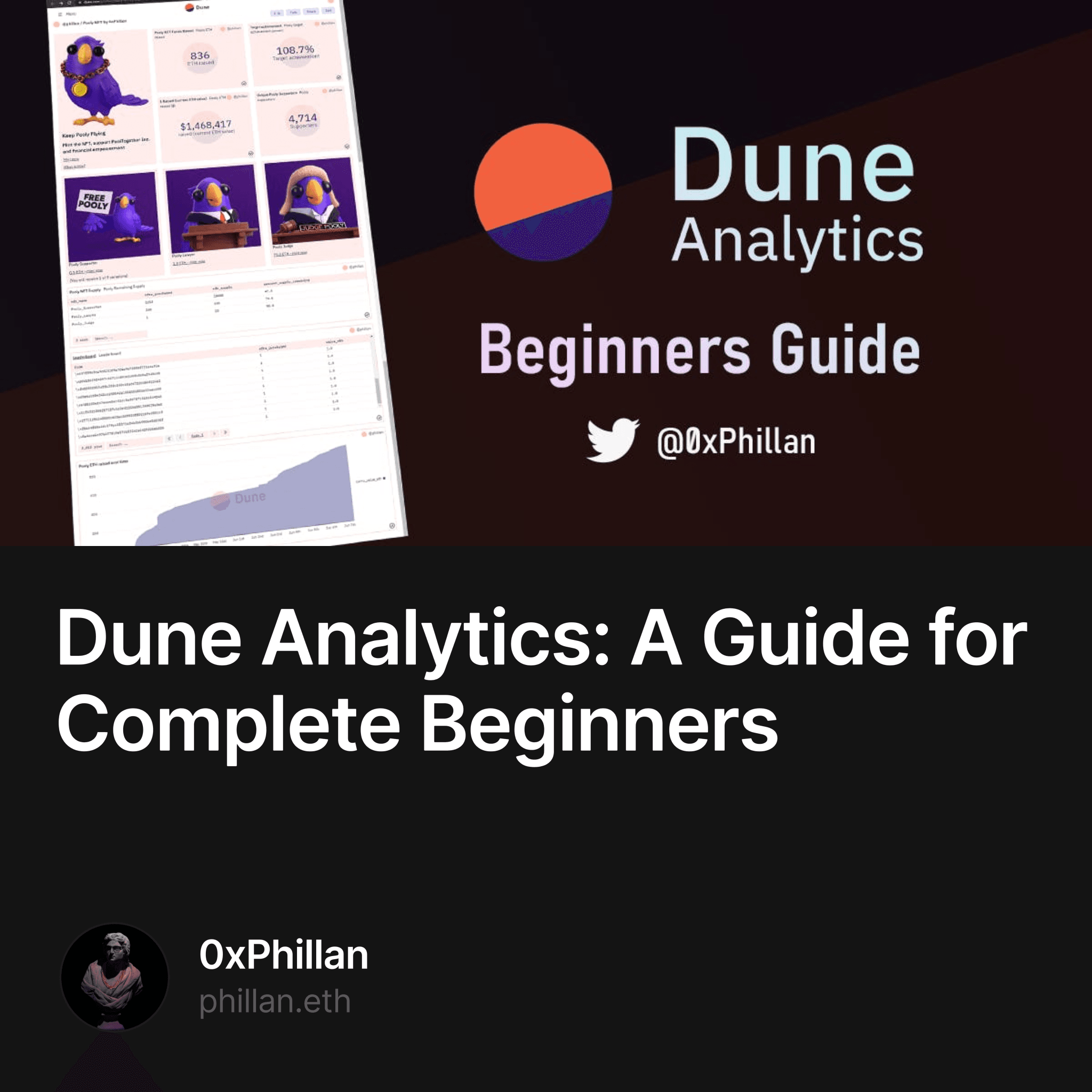 Dune Analytics A Guide for Complete Beginners Collection OpenSea