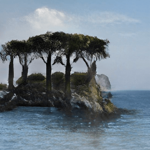 EtherIslands #30 [Rare 5 Tree Island]