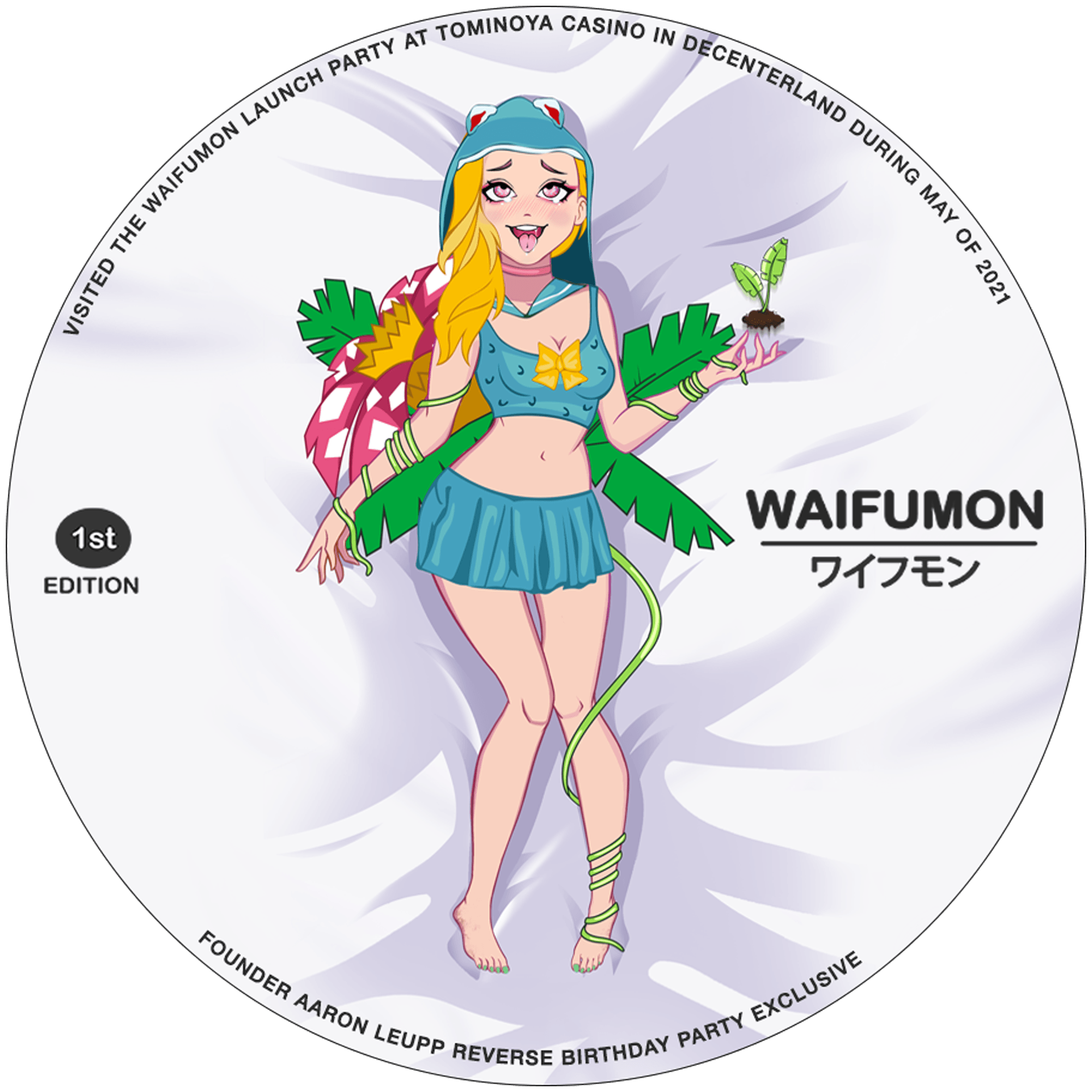 Decentral Games' Waifumon Launch Party NFT POAP #1