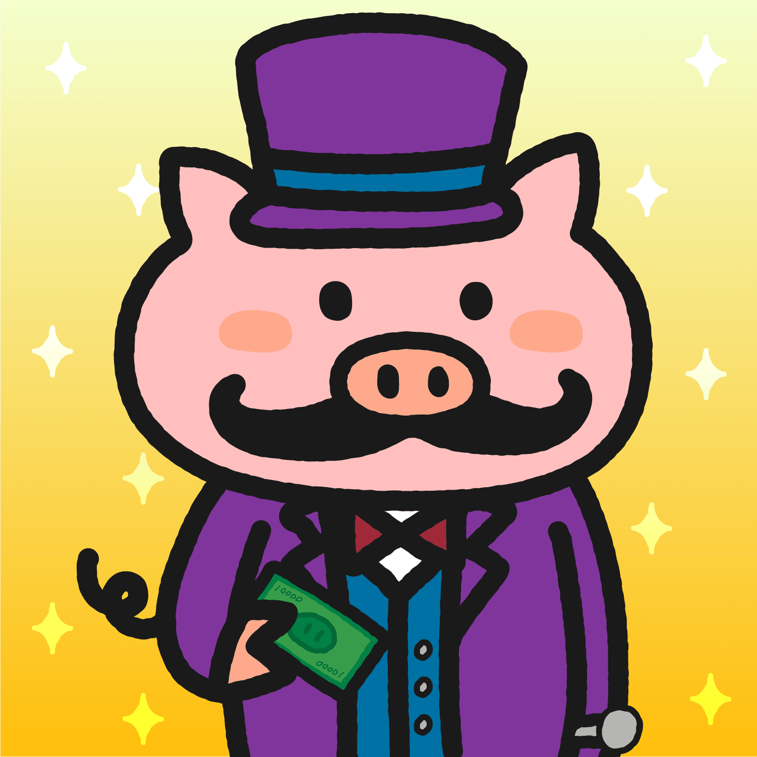 Cute Pig #14 Millionaire