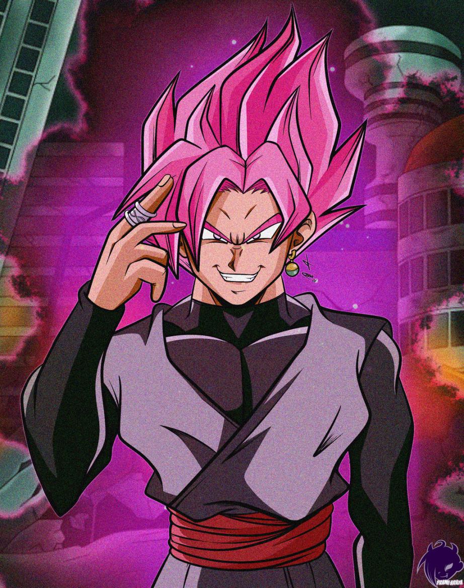 Goku Black Rose Digital Art by Anime WonderWorld - Pixels