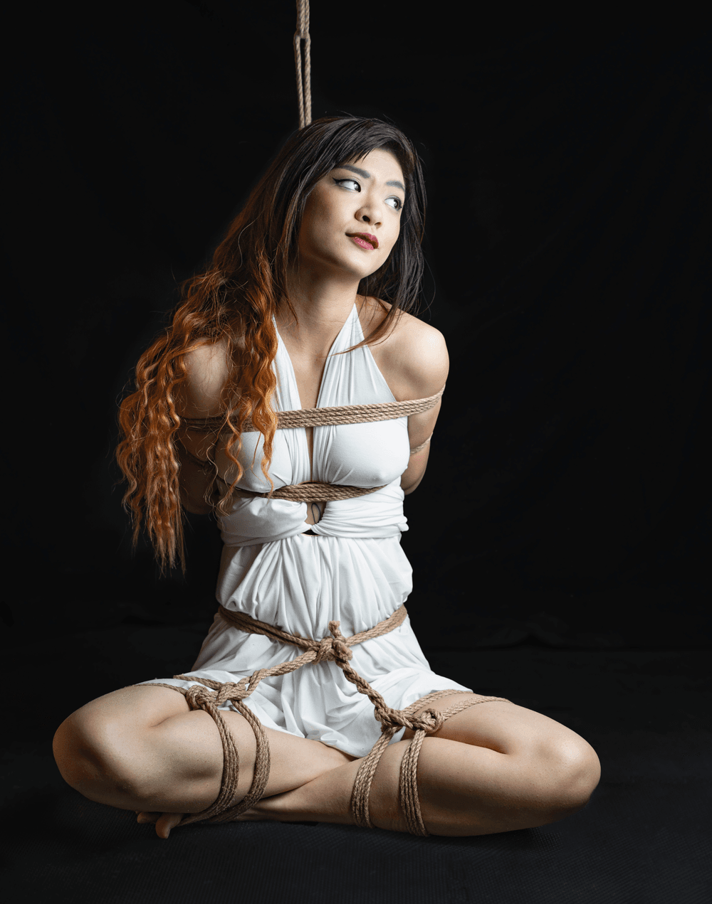 Shibari Art Sitting Lily Rope Poetry Opensea