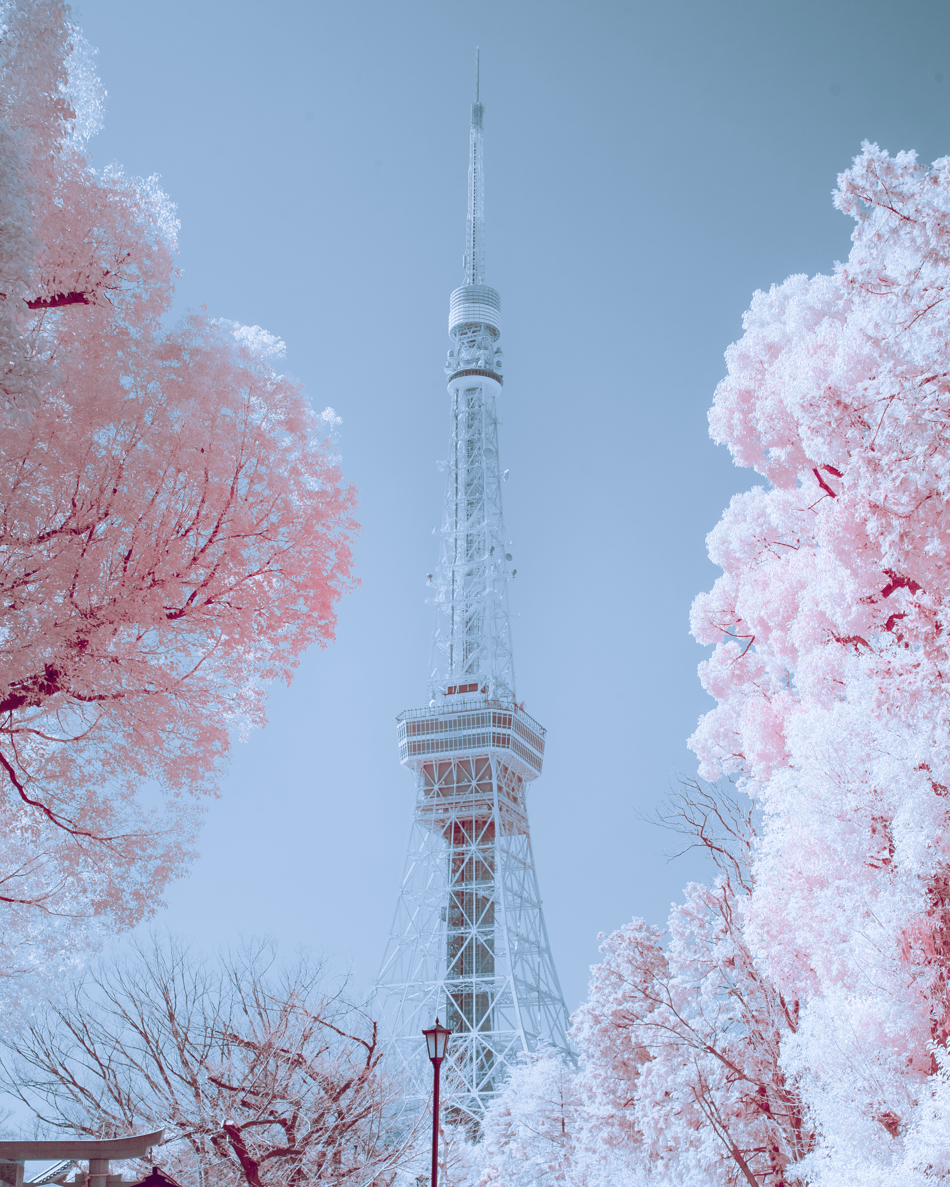 Infrared Photography of Tokyo Tower