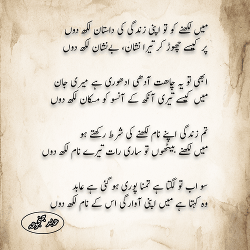 Urdu Poetry # 04 - Urdu Poetry By Abid Janjua | OpenSea