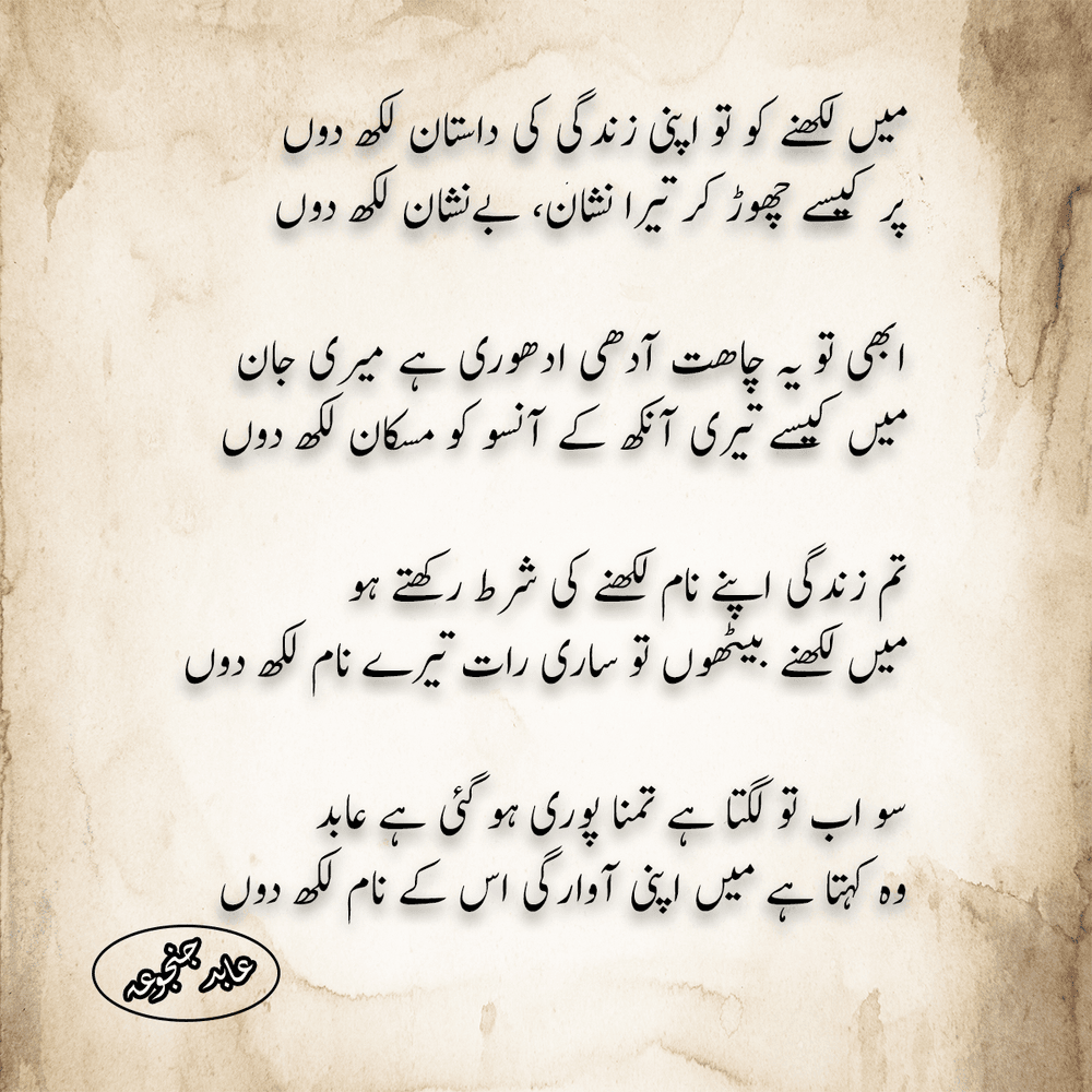 Urdu Poetry # 04 - Urdu Poetry by Abid Janjua | OpenSea