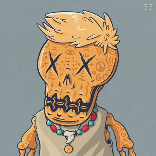 Skull Island Head #33