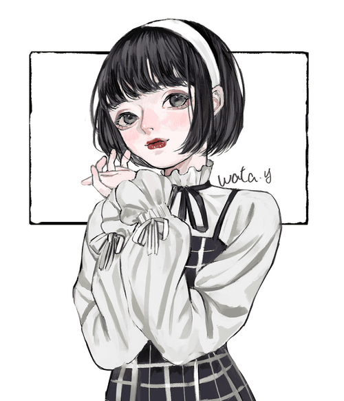Bob hair girl　#1