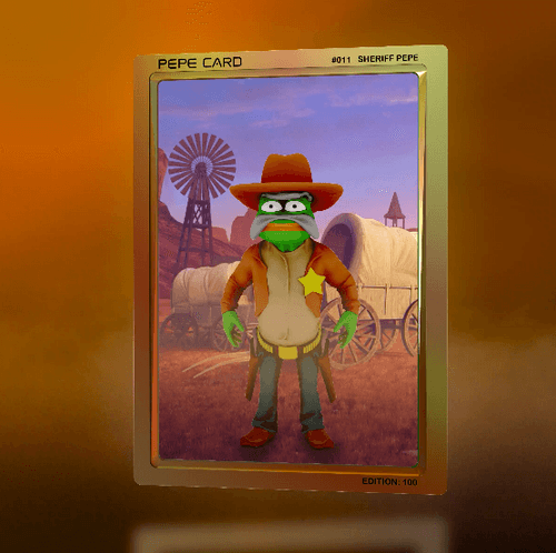 Pepe card #011 - Sheriff Pepe