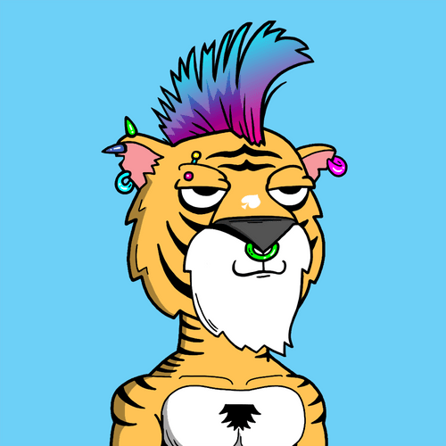 Grouchy Tiger Social Club #7198