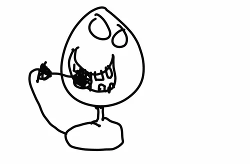 STICKY THE STICKMAN BRUSHING TEETH