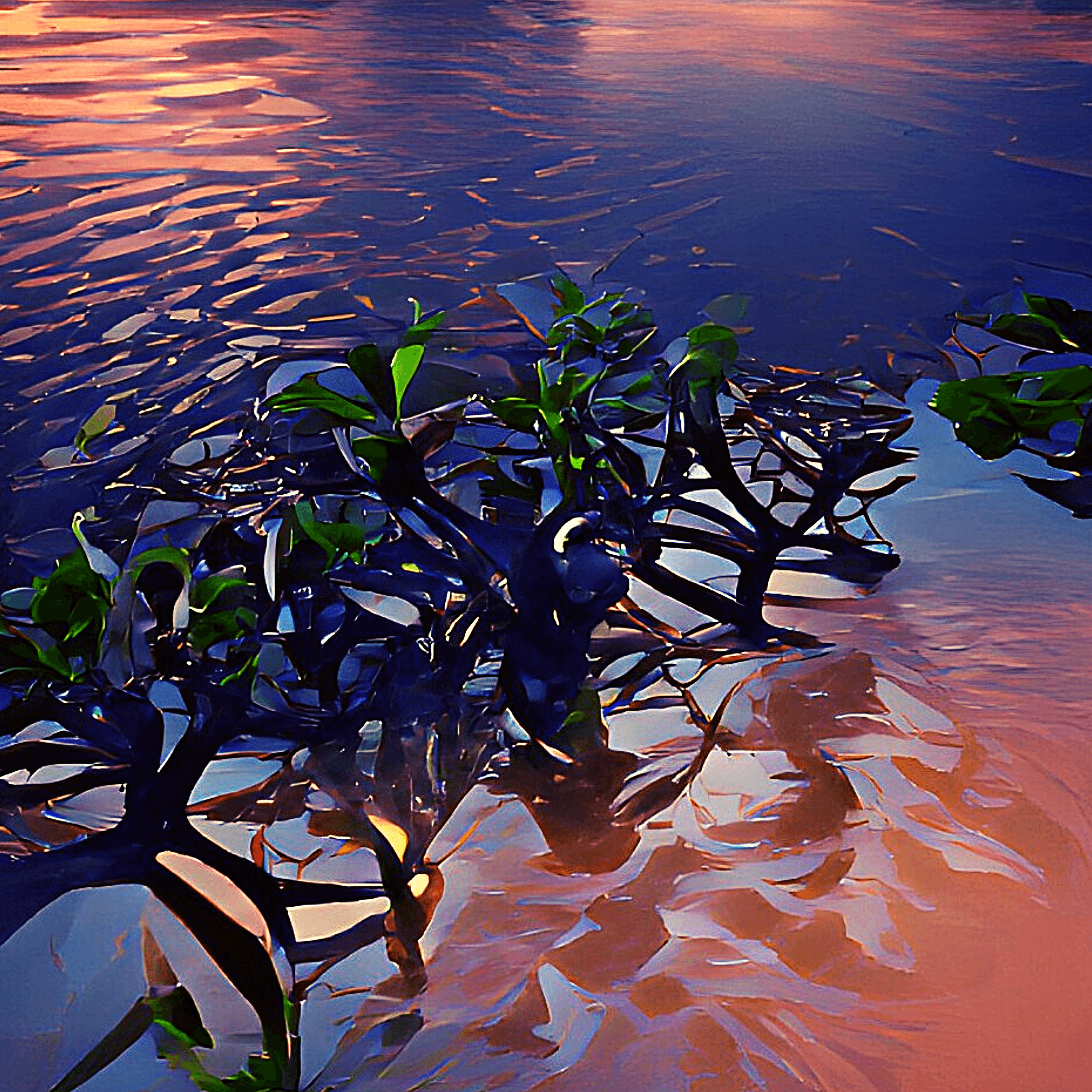 Mangroves at Sunset