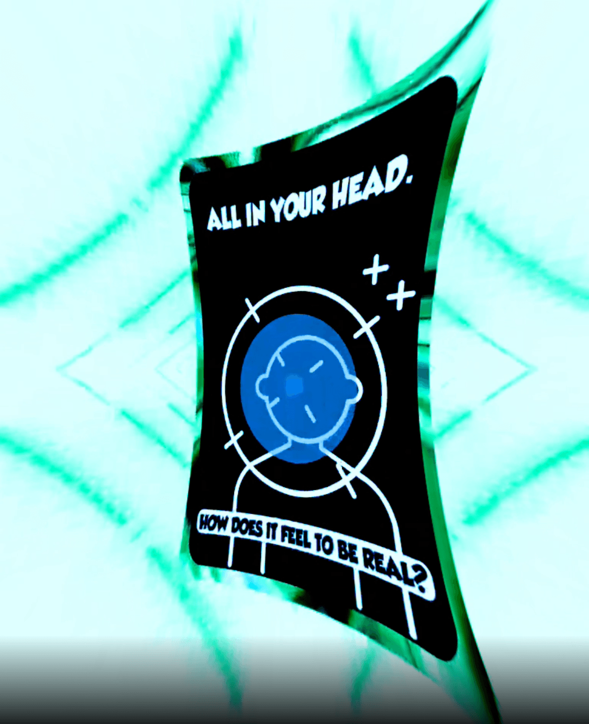All in your head "How does it feel to be real?" "Bleen" Dez Cible collectible card