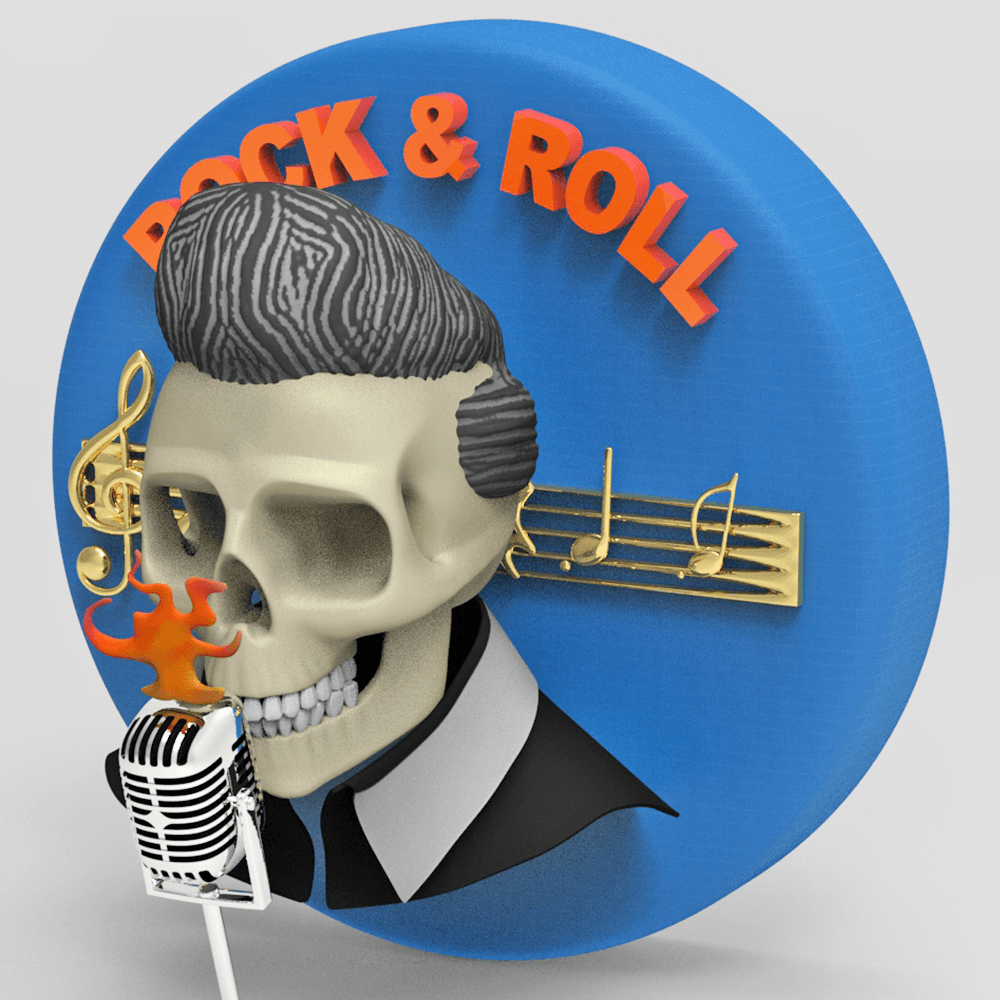 Skull series Rock & Roll 6