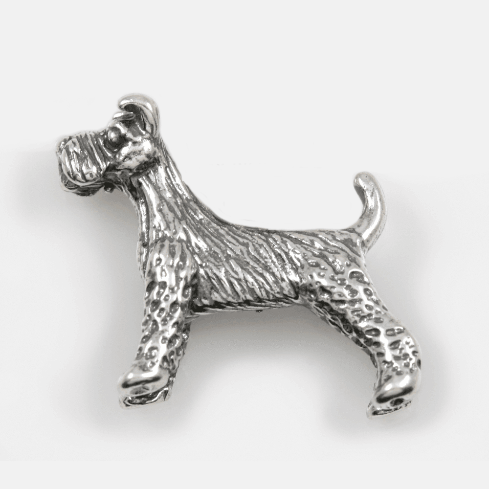 Dog Breed FOX TERRIER 3D Solid Sterling Silver