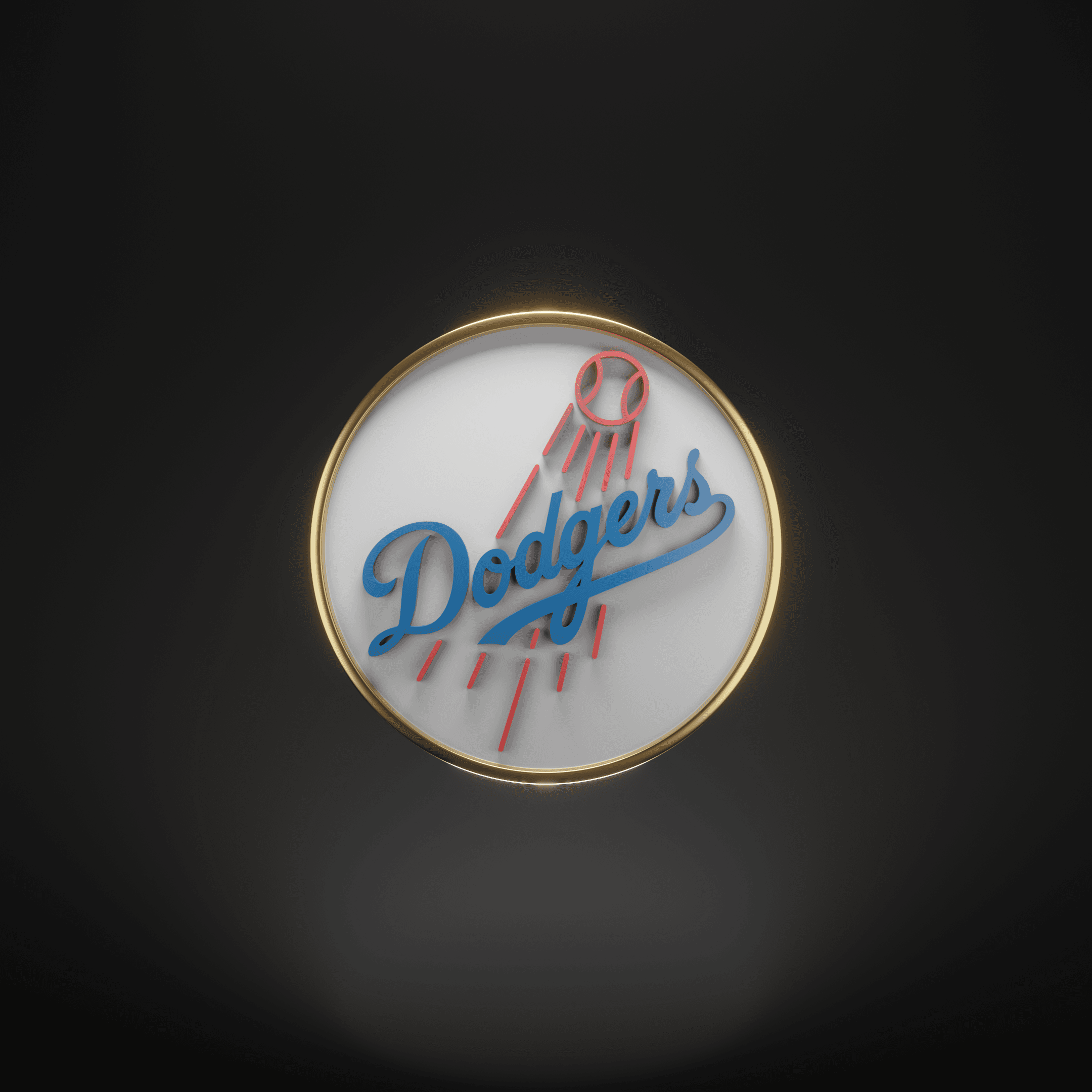 Dodgers World Series Champions Medal #1363/1687