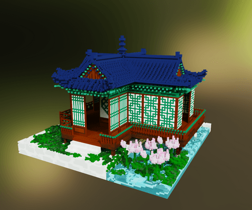 Miniature Voxel Buyongjeong 