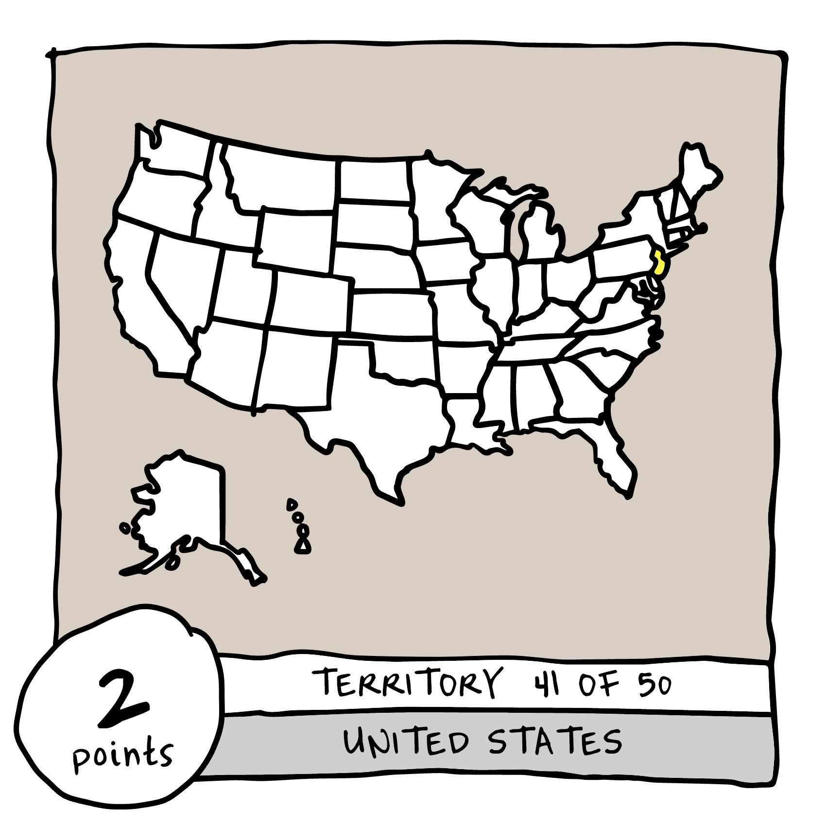 Territory 41/50 - United States (New Jersey)