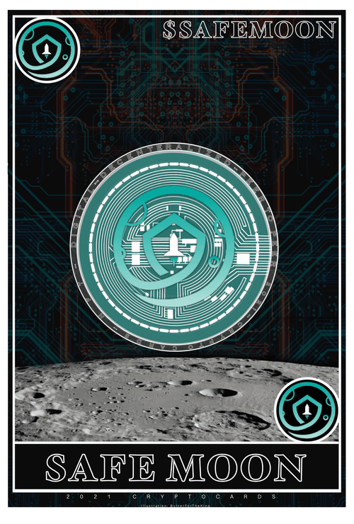 SAFEMOON - CRYPTOCARDS Cryptocurrency Art cards - Meme Set