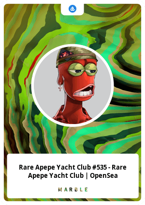 Rare Apepe Yacht Club #535 - Rare Apepe Yacht Club | OpenSea