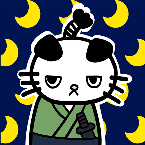 moody  cats #11 "samurai"